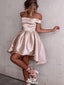 Elegant Pink Off Shoulder Ball Gown Popular Cheap Short Homecoming Dresses, EPT271