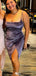Gorgeous Spaghetti Strap Sheath Short Mini Homecoming Dress,EPT522