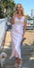 Simple Pink Spaghetti Strap Mermaid Long Prom Dress Ideas, Evening Party Dresses, WGP2043