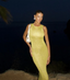 Elegant Yellow Jewel Mermaid Long Prom Dress Ideas, Evening Party Dresses,WGP1722