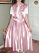 Casual Short Sleeves A-line Long Prom Dress Ideas, Evening Party Dresses,WGP1679