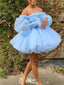 Elegant Off-shoulder A-line Short Mini Homecoming Dress,EPT529