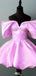 Unique Off-shoulder Sheath Short Mini Homecoming Dress,EPT543