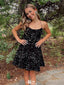 Sexy Scoop Spaghetti Strap A-line Short Mini Homecoming Dress,EPT333