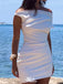 Casual Off-shoulder Sheath Short Mini Homecoming Dress,EPT546