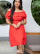 Casual Spaghetti Strap Off-shoulder A-line Short Mini Homecoming Dress,EPT556