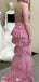 Sexy Spaghetti Strap V-neck A-line Long Prom Dress Ideas, Evening Party Dresses,WGP1724