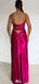 Sexy V-neck Spaghetti Strap Mermaid  Long Prom Dress Ideas, Evening Party Dresses,WGP1101