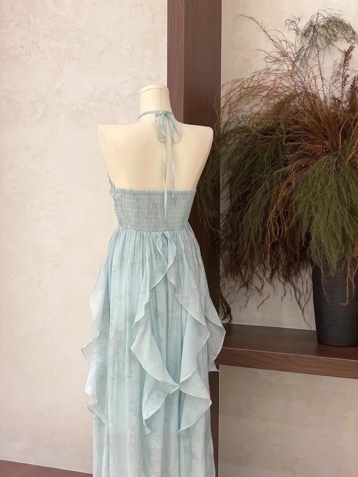 Elegant Blue Sweetheart A-Line Long Prom Dress Ideas, Evening Party Dresses,WGP1944
