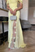 Elegant Yellow Off-Shoulder Mermaid Long Prom Dress Ideas, Evening Party Dresses,WGP1623