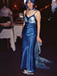 Casual Spaghetti Strap Mermaid Long Prom Dress Ideas, Evening Party Dresses,WGP1742