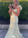 Elegant Sweetheart Spaghetti Strap Mermaid Unique Long Prom Dress Ideas, Evening Party Dresses,WGP1168