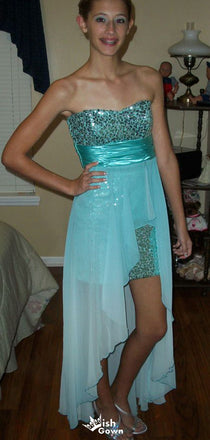 Unique Strapless Sheath Short Mini Homecoming Dress,EPT599
