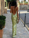 Sexy Green Scoop Mermaid Open Back Party Prom Dresses,Evening Dress Online, WGP809