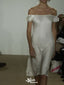 Casual Off-shoulder A-line Short Mini Homecoming Dress,EPT607