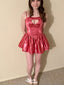 Sexy Spaghetii Strap A-line Short Mini Homecoming Dress,EPT610