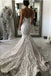 Romantic Mermaid Sweetheart Sleeveless With Trailing Applique Popular Bridal Long Wedding Dresses, WDH125