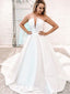 Unique Sleeveless With Trailing Popular Bridal Long Wedding Dresses, WDH138