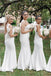 Unique Ivory Mermaid Straps Popular Cheap Maxi Long Wedding Guest Bridesmaid Dresses,WGM247