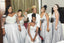 Elegant Blue Mismatched Sleeveless A-Line Long Bridesmaid Dresses Online,WGM467