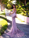 Sexy Pink Mermaid One Shoulder Maxi Long Party Prom Dresses,WGP280