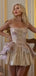 Unique Floral Sweetheart Short Sleeveless Homecoming Dresses For Birthday Party, EPT694