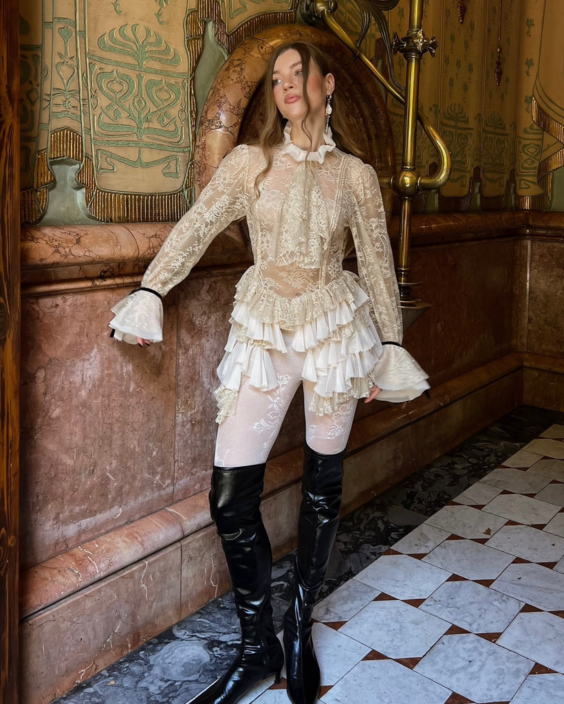 Unique White Halter A-Line Long Sleeve Short Homecoming Dresses For Birthday Party, EPT701