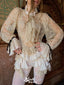 Unique White Halter A-Line Long Sleeve Short Homecoming Dresses For Birthday Party, EPT701