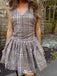 Unique V-Neck A-Line Sleeveless Short Homecoming Dresses For Birthday Party, EPT700