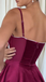Elegant Red Spaghetti Strap A-Line Short Homecoming Dresses For Birthday Party, EPT682