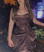 Unique Brown Sweetheart Mermaid Short Homecoming Dresses For Birthday Party, EPT683