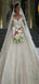 Elegant Illusion Full Sleeve Applique Ball Gown Popular Bridal Long Wedding Dresses, WDH088