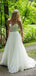 Romantic Tulle Strapless Applique Popular Bridal Long Wedding Dresses, WDH093