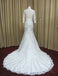 Long Sleeves Open Back Lace Up Online Cheap Long Wedding Dresses, WG636