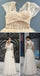 Charming Simple Design Ivory High Waist Rhinestone Wedding Party Dresses, WD0070 - Wish Gown