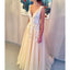 Popular Charming V Neck Applique Tulle Evening Formal Long Prom Dresses, WG794