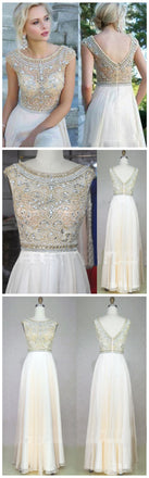 Online Cap Sleeves A-line Formal Popular Cheap Long Evening Prom Dress, PD0149