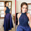 Long Sparkle Cheap Custom Make Royal Blue Discount Sleeveless Evening Prom Dresses, PD0094