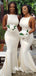 Sexy Mermaid Ivory Long Cheap Wedding Party Bridesmaid Dresses, SG664