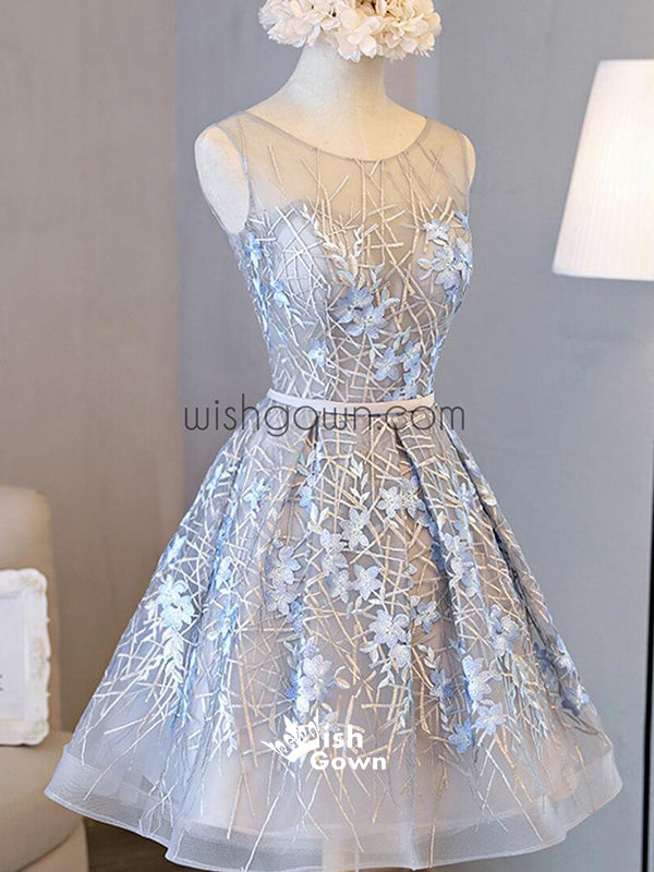 Lovely Popular Unique Applique Gorgeous Short homecoming dress, WG814