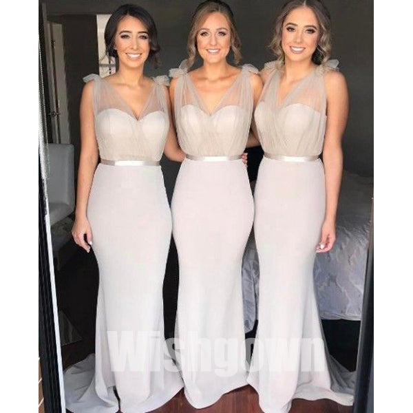 Charming Sexy Mermaid Elegant Inexpensive Wedding Bridesmaid Dresses, WG473 - Wish Gown