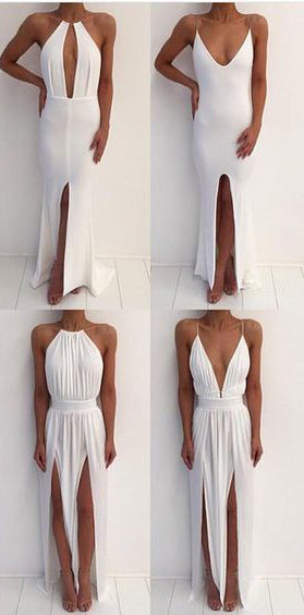 Simple Styles Ivory Sexy Cheap Beach Party Prom Dresses, SG149