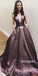 Popular V Neck Elegant Evening Fashion Cheap Long Prom Dresses, WG1104