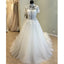 Short Sleeves High Neck Charming Long Wedding Dresses, WG1233